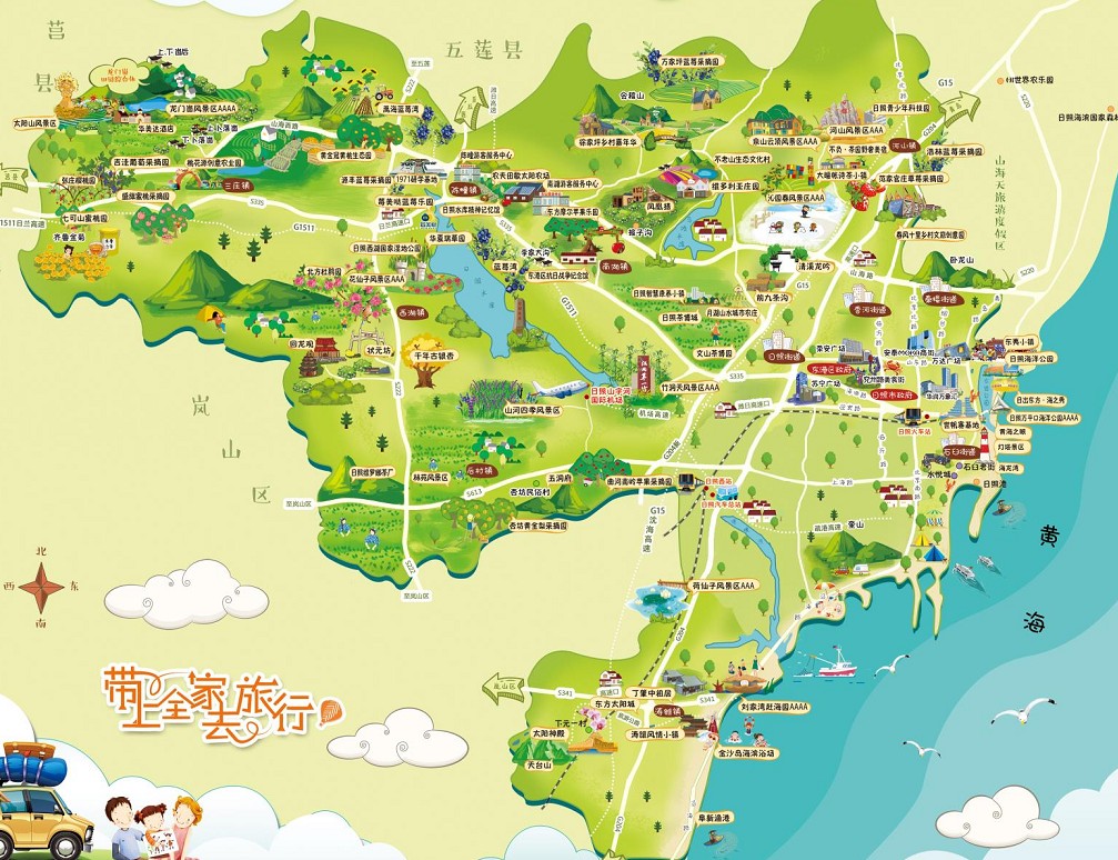 毛阳镇景区使用手绘地图给景区能带来什么好处？